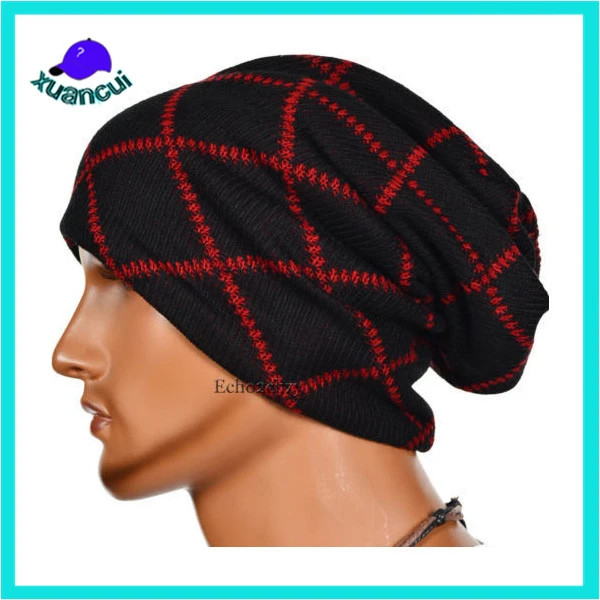 High quality hip hop custom knitted hat 100% cotton handmade crochet beanie hat