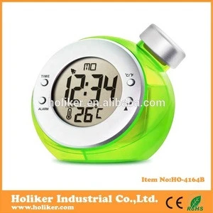 high quality IP24 water proof blue LCD bathroom digital table clock table watch wholesale