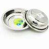 High Quality Non-magnetic Round Dish/stainless steel deep dinner dish / vegetable dish