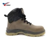 High Quality Non-slip khaki leather pu injection construction safety boots