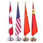 high quality Office flag with poles 2m 2.6m 3m