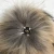 High Quality Raccoon fur ball Faux Fur Pom Poms Detachable With Snap On Button For Beanie Hats