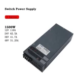 High Quality S-1500-24 Led Lighting Smps 1500w 24v 62.5A Ac to Dc Switching Power Supply with Fan Supply