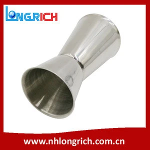 high quality stainless steel cocktail jigger 30/50ml, promotion barware