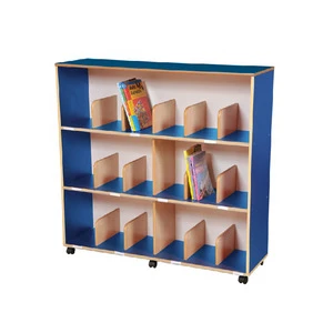 High Quality Storage Kindergarten Library Book Shelf Kid Furniture Manufactured In China