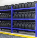 High Quality Warehouse Storage Esay to Install Selective Pallet Rack Powder Coated Blue Yellow Made in Turkey