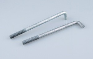 High strength HDG Zinc Plated L Shaped Anchor Bolt with Nut and Washer