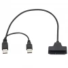 Hight quality  usb to sata adapter HDD SATA 7+15 Pin 22Pin to USB 2.0 Adapter Cable for 2.5&quot; Laptop Hard Drive Disk