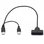 Hight quality  usb to sata adapter HDD SATA 7+15 Pin 22Pin to USB 2.0 Adapter Cable for 2.5" Laptop Hard Drive Disk