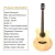 Import Hollow Body Multi Effect Pedal Cheap Electric Left Handed Popular Educational Guitar 41 Inch Handmade Wooden Guitar from China