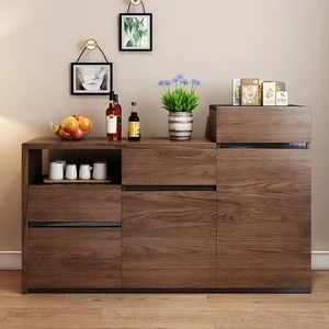 Home Furniture Storage Drawer Adjustable Ladder Shape Wood Sideboard Cabinet