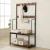 Import HOME Furniture  Walnut Colour Black Steel Frame Coat Stand with 2 Shelves from China