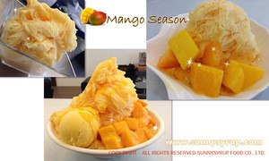 Honey flavor frozen mango