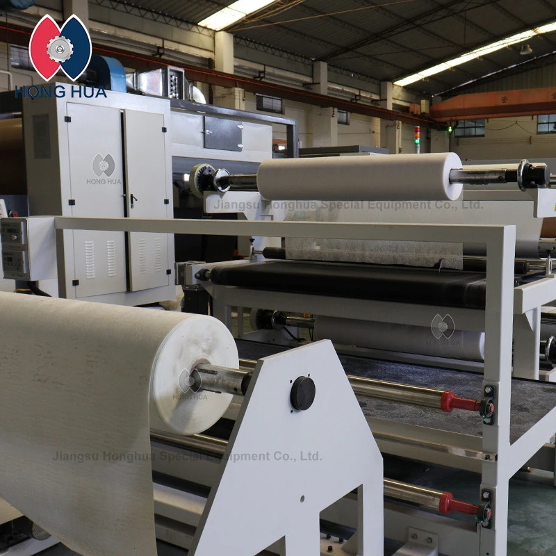 Honghua 4570 mm(L) x 1580 mm(W)x 1.400 mm (H) FLATBED LAMINATING MACHINE Double Belt Presses Machine For CFRT BOARD