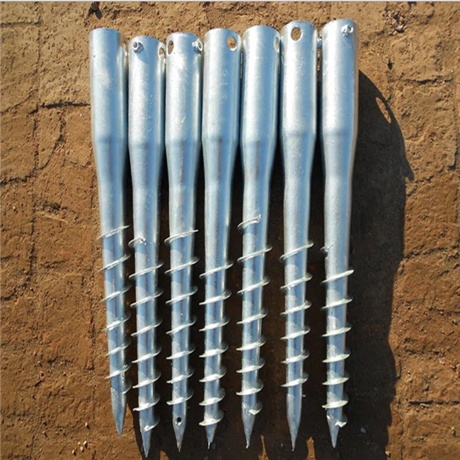 Hot Dipped Galvanized Screw pile for Solar Energy Related Products