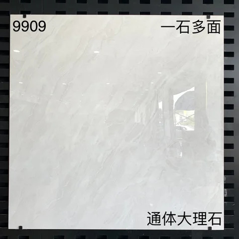 Hot sale 800x800 Glossy glazed tiles Standard grey marble porcelain tiles Hotel indoor flooring Room use