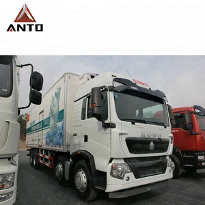 hot sale 8x4 HOWO 340hp refrigerated truck for frozen food transportation