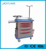 hot sale ABS plastic multi-function hospital trolley with wheels