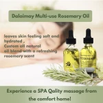 Hot Sale Custom Wholesale 60ml Essential Oils Private Label 100% Pure Rosemary  Natural Body Massage Dried Flowers Carrier Oil