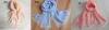 Hot sale elegant breathable eco neckwears handkerchief shawl wrap muffler plain solid women men wholesale 100%linen scarfs