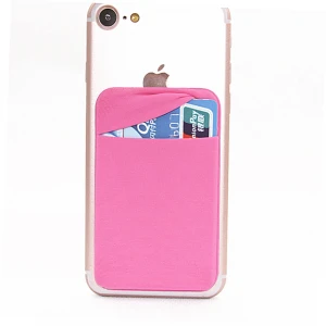 Hot sale high quality cell phone credit silicone card wallet