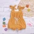 Import Hot sale infant casual costume kids clothes suspender sleeveless bubble jumpsuit design Elastic waist baby romper from China