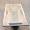 hot sale portable cast iron bathtub and steel bathtub for adult with pillow