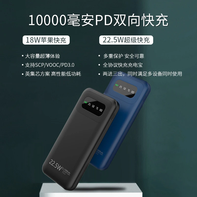 Hot Sales Fast Charging Mobile Phones Charger Power banks Mini 10000mAh Portable PowerBank