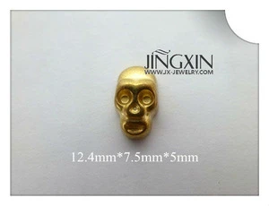 Hot Sell Cool Skull Shape Colored Beads For Jewelry Making Garment Decoration