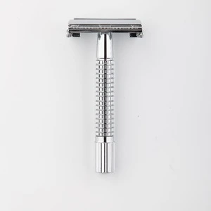 Hot sell double edge safety shaving razor butterfly opening shave razor