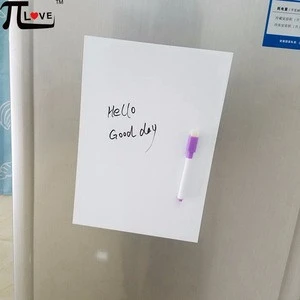 Hot sell on Amazon magnetic dry erase whiteboard with mark pen for refrigerator