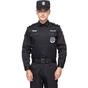 Hot Sell Private Security Guard Uniforms Black