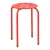 Import Hot selling cheap stools stackable colorful plastic round top stool with metal frame from China