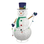 Hot Selling Santa Child Favorite Snowman Collapsible Lights Christmas Decoration Supplies For Outdoor