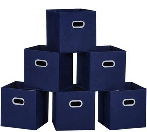 Household Items High Quality Foldable Toy With Lid for Dress Clothes Fabric Storage Boxes Bins