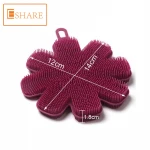 Household Multifunction Flower Shape Silicone Cleaning Sponge Dish Brush custom wholesale