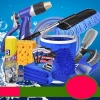 Household portable car washing and cleaning tool kit