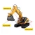 Import Huina 1550 Toy Model 1/12 15 Channel Alloy Diecast Remote Control Excavator Construction Truck from China