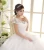 Import In Stock Red Bridal Wedding dress Ball Gown Sequins Cap Sleeves Lace Cheap Wedding Dresses made In China from China