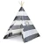 Import Indian star camping wood rods 4 poles cotton canvas cloth kids teepee tent from China