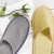 Import Individual package closed toe linen cheap disposable hotel slippers from China