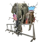 Indoor outdoor horizontal direct wall art inkjet printer