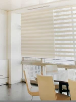 Indoor Window-shades Fabric Zebra Blinds Sunshine Soft Gauze Shade for Home Office Decoration Customize set French Bead