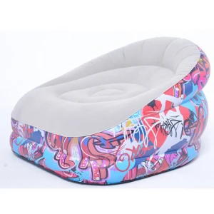 inflatable chair and air sofa bed flocked chair bed inflatable sofa