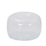 Inflatable foldable ottoman stool with a pump