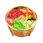 Instant Stainless Steel Steam Basket Rice Cooker Steamer With Silicone Handle Kitchen Colander Steamer