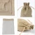 Import Interest Linen Gift Bags Eco-friendly Custom Logo printed linen pouch jute Burlap Drawstring Gift Bag With Handle for Birthday from China
