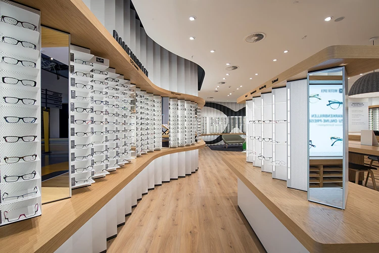 Interior Design Eyewear Display rack Glass Stand Optical Shop Furniture