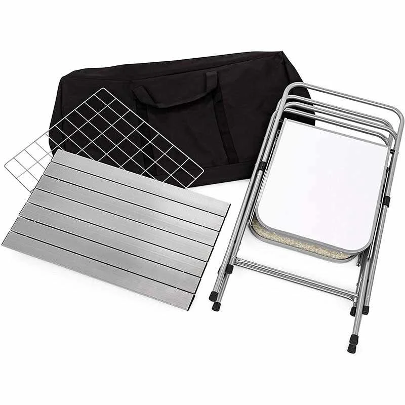 International standard high quality easy assemble portable folding BBQ table