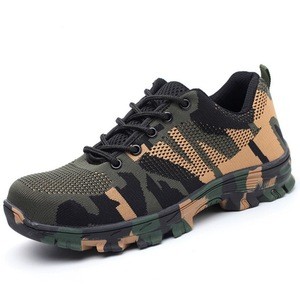 Isreal  liberty fancy ultra light athletics breathable steel toe inserts camouflage safety shoes zapatos de seguridad de China